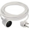 Predlžovací kábel 5 m / 1 zásuvka / biely / PVC / 1 mm2 Emos P0115