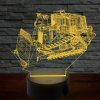 Beling 3D lampa,Buldozér , 7 farebná D58CX7DS5LD