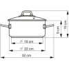 Hrniec PROFESSIONAL s pokrievkou, priemer 22 cm, objem 3,0 l - Kolimax - Kolimax