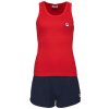 Dámske pyžamo Fila, JERSEY RIB TANK FRENCH TERRY SHORT PANT PYJAMAS W tmavo modrá,červená XL