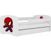 Posteľ Babydreams 180x80 biela Spiderman so zásuvkou, bez matraca