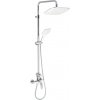 Novaservis Nobless Tina, sprchový set s batériou, horné pripojenie sprchy, biela/chrom, SET070/38,1