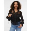 Čierna dámska krajková blúzka ORSAY 36