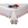 Dekoračný obrus s čipkovaným lemom v bielej farbe biela Šírka 130 cm | Dĺžka 180 cm
