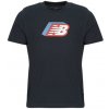 New Balance Tričká s krátkym rukávom CUBED LOGO T-SHIRT Čierna