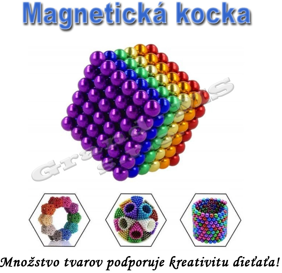 Magnetická NEOKOCKA magnetické guličky farebné 216ks 3mm od 9,65 € -  Heureka.sk