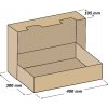 NAKUPIM.SK Kartónová krabica s vekom 400 x 300 x 105 mm