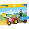 Playmobil 6964 Traktor s prívesom 1.2.3