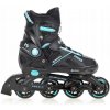 Raven Pulse black/cyan detské kolieskové korčule - EU 40-43