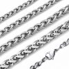 Retiazka z chirurgickej ocele Snake 2-8 mm / 40-90 cm Strieborný - 50 cm / ø 4 mm