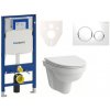 Cenovo zvýhodnený závesný WC set Geberit do ľahkých stien / predstenová montáž + WC Laufen Laufen Pro Nordic SIKOGES3H4