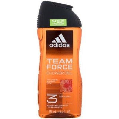 Adidas Team Force Shower Gel 3-In-1 New Cleaner Formula Sprchovací gél 250 ml pre mužov