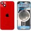 Apple iPhone 14 Plus - Sklo Zadného Krytu / Housingu + Sklíčka Kamery + MagSafe Magnetický Krúžok (Červená / Red) - Original Apple