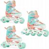 Raven Isla Orange/Mint detské kolieskové korčule 3v1 - LED kolieska IBA EU 34-37 (VÝPREDAJ)