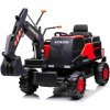 Beneo Elektrický Báger Volvo Excavator 12V s podkopovou lyžicou Jednomiestne červený mäkké koženkové sedadlo MP3 Prehrávač s USB/SD/AUX vstupom Zadný pohon 2 x 35W Motor EVA kolesá 12V/14Ah ba