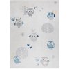 Dywany Łuszczów , Detský kusový koberec Bambino 1161 Owls grey, 160x220, šedá, detská izba
