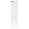 MEXEN/S - Next L vaňová zástena FIX 60 x 150, dekor, grafit metal 895-060-000-03-30-95