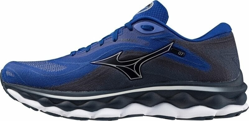 Mizuno Wave Sky 7 Silver Dress Blues 41 Cestná bežecká obuv