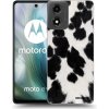 Picasee silikónový čierny obal pre Motorola Moto E14 - Black Moo