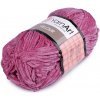 Pletacia ženilková priadza Velour 100 g - (855) fuchsiová tm.