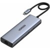 UGREEN CM490 9v1 hub - slot na SD / TF kartu / RJ45 / 2x HDMI / USB-C / 3x USB-A na USB-C - tmavo šedý - možnosť vrátiť tovar ZADARMO do 30tich dní