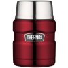 Style Termoska na jedlo so skladacou lyžicou a šálkou - červená 470 ml