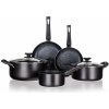 BANQUET Sada riadu s nepriľnavým povrchom BLACK STONE, 7 ks