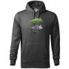 ChameleON_OFF (Hana-creative) - Mikina pánska Cape s kapucňou - S ( Tmavá bridlica (sivá so zeleným nádychom) )