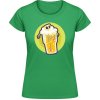 Akciové Dámske Tričko Soft-Style Gildan - Dizajn - Smrtka v pivnom pohári - Irish Green - S - Dámske