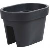 Prosperplast Truhlík na zábradlie Lofly Railing antracit 40 cm