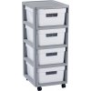CURVER INFINITY 4x11L Zásuvky 36x69x30cm biele 04355-Y36