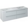 Sapho WAVE dvojumývadlová skrinka 149,7x50x47,8cm, biela WA150-3030