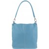 NovaKabelka.sk Fiora Blu Chiaro kožená talianska kabelka modrá