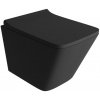 Lavita LAGO BLACK závesné WC, Rimless čierna matná 5908211411118