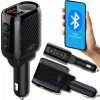 LTC FM vysílač BLUETOOTH VYSÍLAČ V5.3 S GN. ZAPALOVAČE CIGARET 120W MĚŘIČ BATERIÍ QC3.0+Type-C (PD 20W)