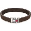 Tommy Hilfiger Hnedý kožený náramok s oceľovým zapínaním 2790430