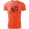 Florbal love - Pánske tričko Fantasy športové - XL ( Neónová oranžová )