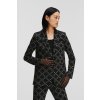 SAKO KARL LAGERFELD JACQUARD PUNTO JACKET BLACK/WHITE JACQUARD