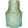 DUIF Sklenená váza POLINA 20cm zelená perleťová