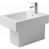 Duravit Vero - stojaci bidet, 3 otvory pre batériu prepichnuté, 37x57 cm, čierny 2240100830