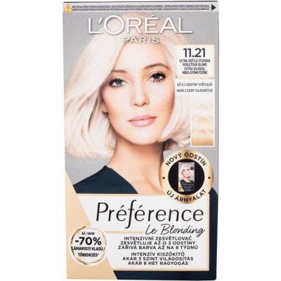 L'Oréal Préférence Le Blonding 11.21 Ultra Light Cold Pearl Blonde