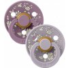 BIBS Liberty Colour cumlíky z prírodného kaučuku 2ks - veľkosť 1 (Fossil Grey / Mauve)