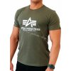 Alpha Industries Basic T-Shirt Dark Olive tričko pánske Farba: zelená, Veľkosť: XL