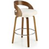 HALMAR Barová stolička H110 boucle béžová/orech