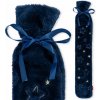 SOXO Gumený TERMOFOR s OBALOM, veľký plyšový termofor na vodu, dlhý 2L