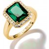 Thomas Sabo prsteň Green Octagon Stone TR2508 971 6