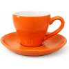 Biebri šálka s podšálkou Tulip, 180ml, set 4 ks, svetlooranžová