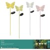 Solár zápich motýľ z ľahkého kovu, stabilný, ass4 V80,5/15,5/4,5cm
