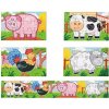 Viga Drevené puzzle farma 4obrázky