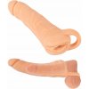 Nature Skin 2v1 Návlek na penis a masturbátor 24 cm